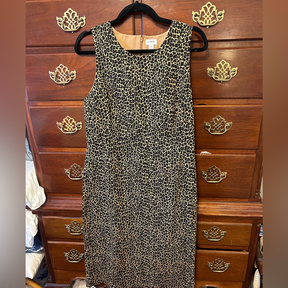 JCrew print dress